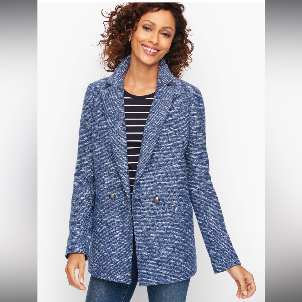 NWOT Tweed Double Breasted Blazer (Size 24W)